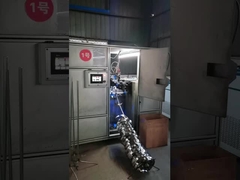 productielijn voor stalen ringen met glazen deksel