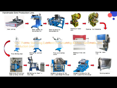 CNC Precise Stamping Uitstekend vakmanschap Keuken Handgemaakte wasbak Productielijn