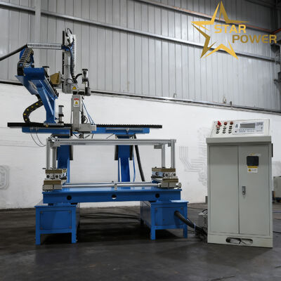 Goede prijs CNC-sweismachine met vierzijdig laswerk en touchscreenbewerking voor handgemaakte wasbakken met een positioneringsnauwkeurigheid van ±0,1 mm online