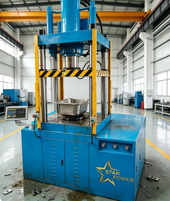 Goede prijs Vier kolommen hydraulische dieptrekpersmachine | Automatische diepvormapparatuur voor 304 roestvrijstalen aanrechtmassaproductielijn online