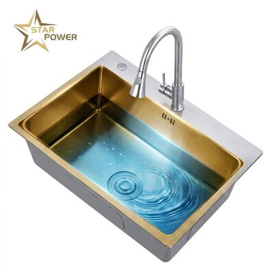 Goede prijs 18 Inch Undermount Bar Prep Sink SUS304 16 Gauge Stainless Steel with Nano Coating online