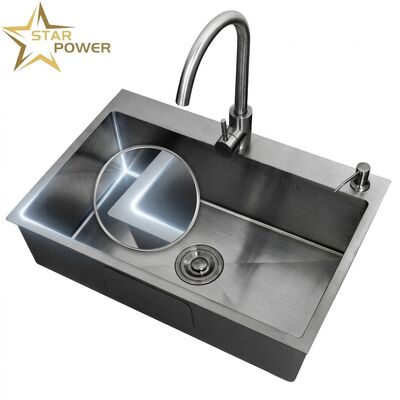 Goede prijs 20 Inch Drop-In Single Bowl Bar Kitchen Sink SUS304 20 Gauge with Basket Strainer online