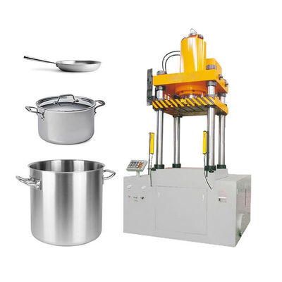 Goede prijs Semi-automatische 4-kolom kookgerei productielijn 500 ton Hydraulische persmachine Dieptrek voor kookgerei pot en pan online