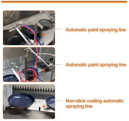 Industriële Automatische Nevel het Schilderen Verklaarde Machine voor Kookgerei-Productie ISO
