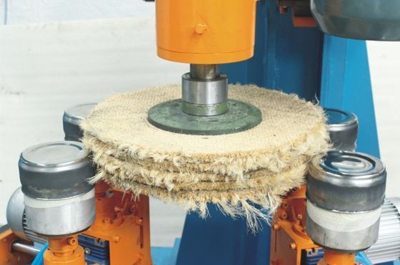 geïndustrialiseerde semi-automatische roestvrij staal pot glazen machine gereedschap oppervlak buffering machine voor pan kant