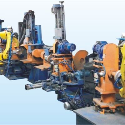 Hoge efficiëntie Eénkop Horizontale Auto Productie Lijn Buitenpoetsmachine voor kookgerei