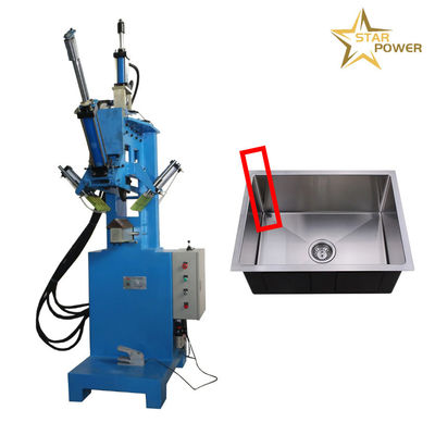 Goede prijs CNC keuken wasbak machine automatisch lassen R hoek handgemaakte wasbak drukken randen plant machine online