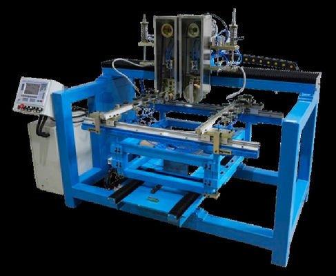 Machine voor het slijpen van roestvrijstalen platen met een naad voor het afwerken van oppervlakken en met een nauwkeurige bewerking