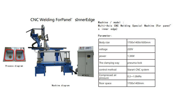 High-Performance Multi-Axis CNC Internal Edge Welding Special Machine voor industriële