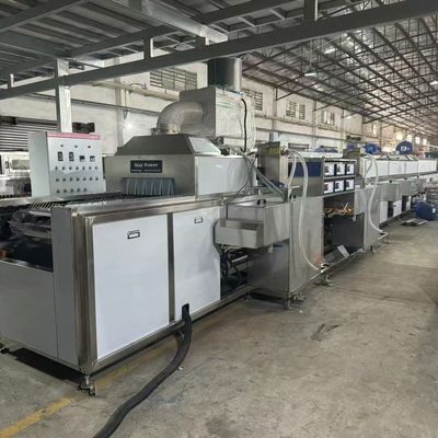 Ultrasone technologie Reinigings- en droogapparatuur Productielijn Transportbandsnelheid Verstelbaar