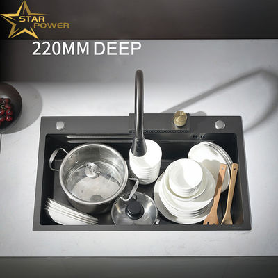 Duurzaam kwarts Anti Splash Schramproof Makkelijk schoon te maken Receptbank Wasbak Voor drukke keukens