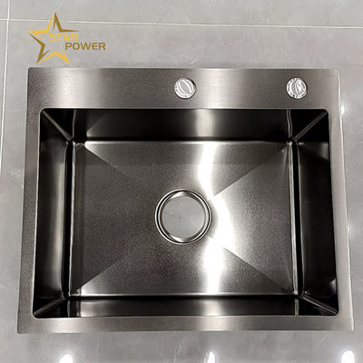 Keuken Wasbecken Handgemaakte enkel wasbak Gedrukt Wasbecken Huishoudelijk Wasbecken Roestvrij staal Wasbecken Afwasbecken