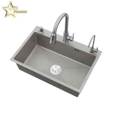 Luxe stijl roestvrij staal wastafel op maat Makkelijk schoon te maken