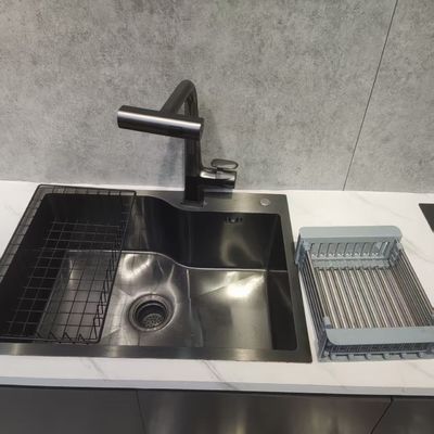 304 Roestvrijstalen Keukenspoelbak met Dubbele Bak en Accessoires