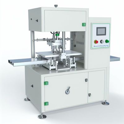 Automatische onderhoekpers- en vormmachine voor kartonnen/doosverpakkingen