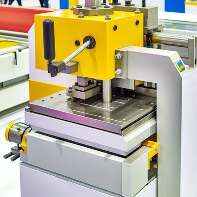 Pers voor het afronden van de onderste hoeken van spoelbakken