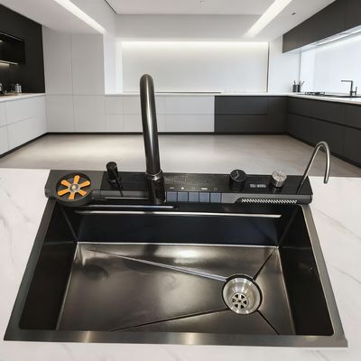 Goede prijs Top Mount / Drop-in Keukensink Roestvrij staal Keukensink 800mm met hoge boog kraan online