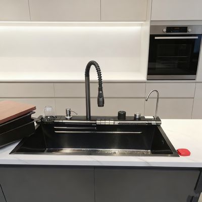 Goede prijs Onderbouw & Bovenbouw Compatibele Roestvrijstalen Keukenspoelbak 900mm×550mm met Geïntegreerde Kraan | Aangepaste Bekkendiepte Beschikbaar | Aangepaste Staaldikte Beschikbaar online