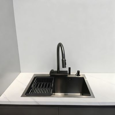 Goede prijs Luxe 316 roestvrij staal keuken wastafel met 250-300 mm schotel diepte en 1,8-2,0 mm dikker paneel online