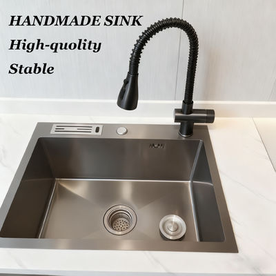 1.8mm Thickened 304/316 Stainless Steel Kitchen Sink with 25-30cm Deep Basin Undermount Single/Double Bowl