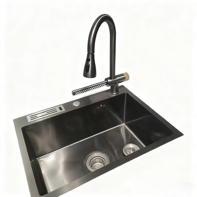 Goede prijs Op maat gemaakte multifunctionele bekertjeswasser met de hand gepolijst met precisie 304 roestvrij staal keukensink dubbele schaal online