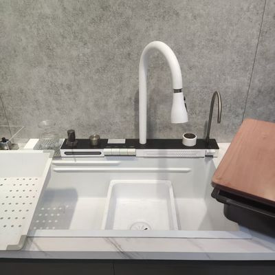 Handgemaakte Bionic Lotus Leaf Effect Nano Oleophobic Single/Double Bowl Sink