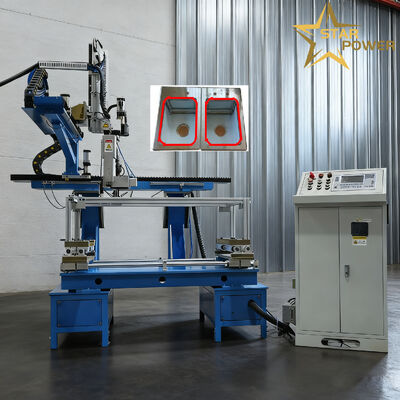 CNC-besturing van roestvrij staal met pneumatische klemmen en 220V spanning voor handgemaakte wastafelpanelen