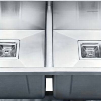 Geluidsdichte en anticondensatie dubbele kom keuken wasbak