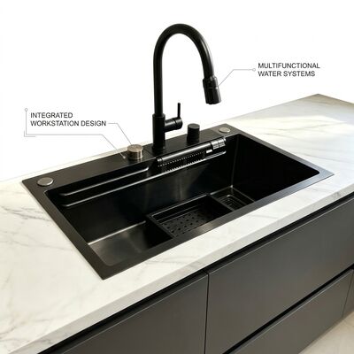 Goede prijs Bovenmontage / Drop-in Keuken Zink SUS304 Roestvrij Staal Dubbele Spoelbak Keuken Spoelbak Gepolijste Bovenmontage 700 mm 10-Inch Extra-Diepe Wasbak | Aangepaste Wasbakdiepte Beschikbaar | Aangepaste Staaldikte Beschikbaar online