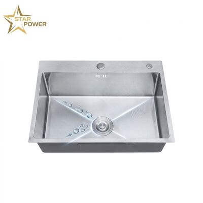 Goede prijs Commercial 32 Inch Undermount Kitchen Sink SUS304 16 Gauge Single Bowl with Drainboard online