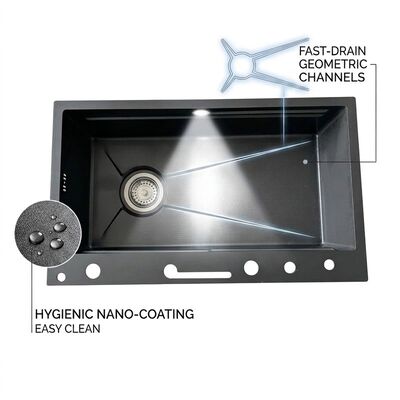 Goede prijs Drop-In 32x19 Double Bowl Kitchen Sink SUS304 18 Gauge with Faucet Holes online