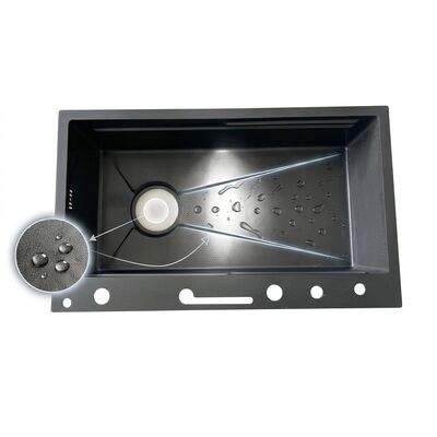 Goede prijs 34 Inch Undermount Double Bowl Kitchen Sink 50 50 SUS304 16 Gauge Zero Radius online