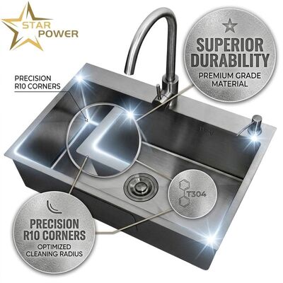 Goede prijs 15 Inch Round Undermount Bar Sink SUS304 20 Gauge Stainless Steel with Basket Strainer online