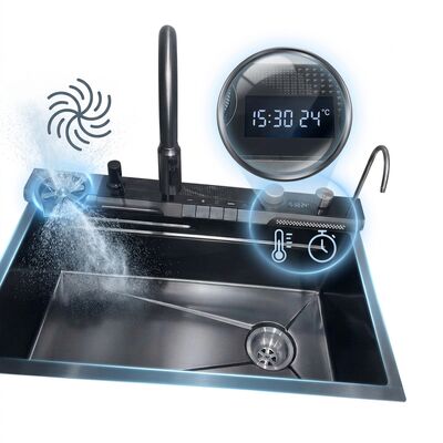 Goede prijs 23 Inch Drop-In Single Bowl Kitchen Sink SUS304 18 Gauge with Faucet Hole online