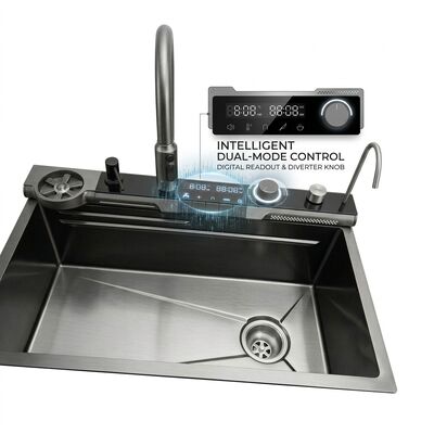 Goede prijs 32 Inch Undermount Double Bowl Kitchen Sink 50/50 SUS304 16 Gauge with Bottom Grids online